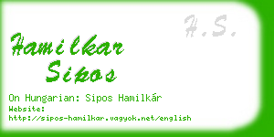 hamilkar sipos business card